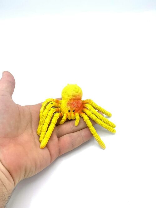 Животные-тянучки Антистресс Паук Желтый из термопластичной резины