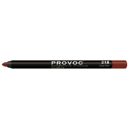 фото Provoc Гелевая подводка в карандаше для губ Semi-Permanent Gel Lip Liner 218 deep red