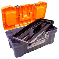 Ящик с органайзером Stels 90712 51 х 26 x 22 см 20'' серый/оранжевый