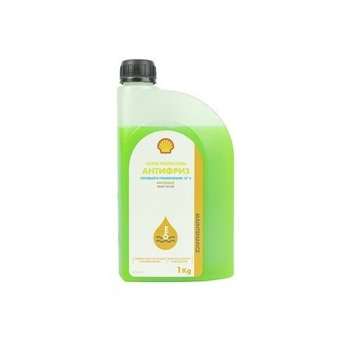 Антифриз SHELL Premium Antifreeze Diluted (синий), 4 л