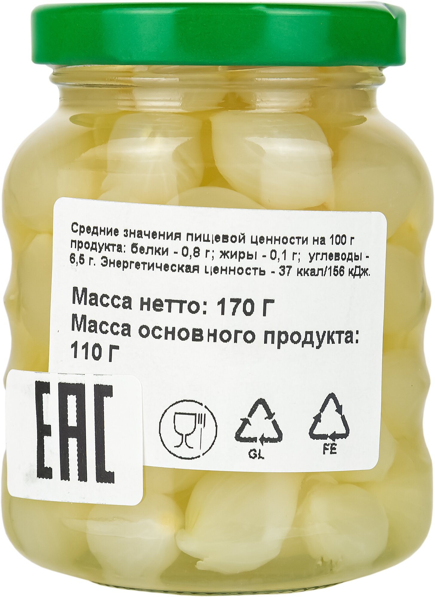 Лучок серебряный KUHNE Silver onions консервированный, 170г