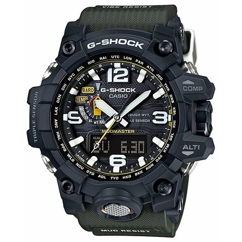Наручные часы CASIO G-Shock GWG-1000-1A3, серебряный, зеленый casio g shock gwg 1000 1a3