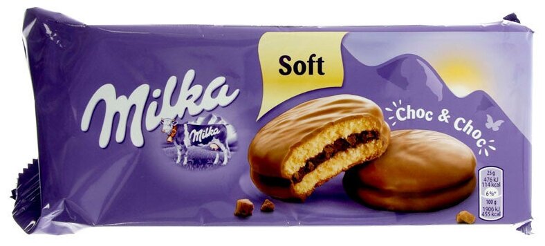 Печенье бисквитное Milka Choc & Choc / Милка Чок Чок 150 г. (Германия) - фотография № 2