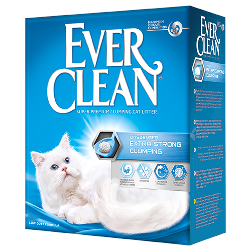 Комкующийся наполнитель Ever Clean Extra Strong Clumpin Unscented, 12л наполнитель для кошачьего туалета ever clean scented extra strong комкующийся с ароматиз 10л