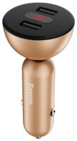 Автомобильная зарядка Baseus Shake-head Digital Display CCALL-YT01/YT09/YT0 золотистый