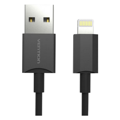 Кабель Vention USB - Lightning (VAI-C02), 1 м, черный