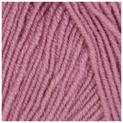 Пряжа для вязания 49 шерсть 51 акрил 390м100гр 28 сух роза 739₽
