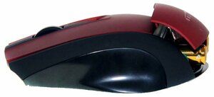 Беспроводная компактная мышь OKLICK 550M Cordless Optical Red-Black USB