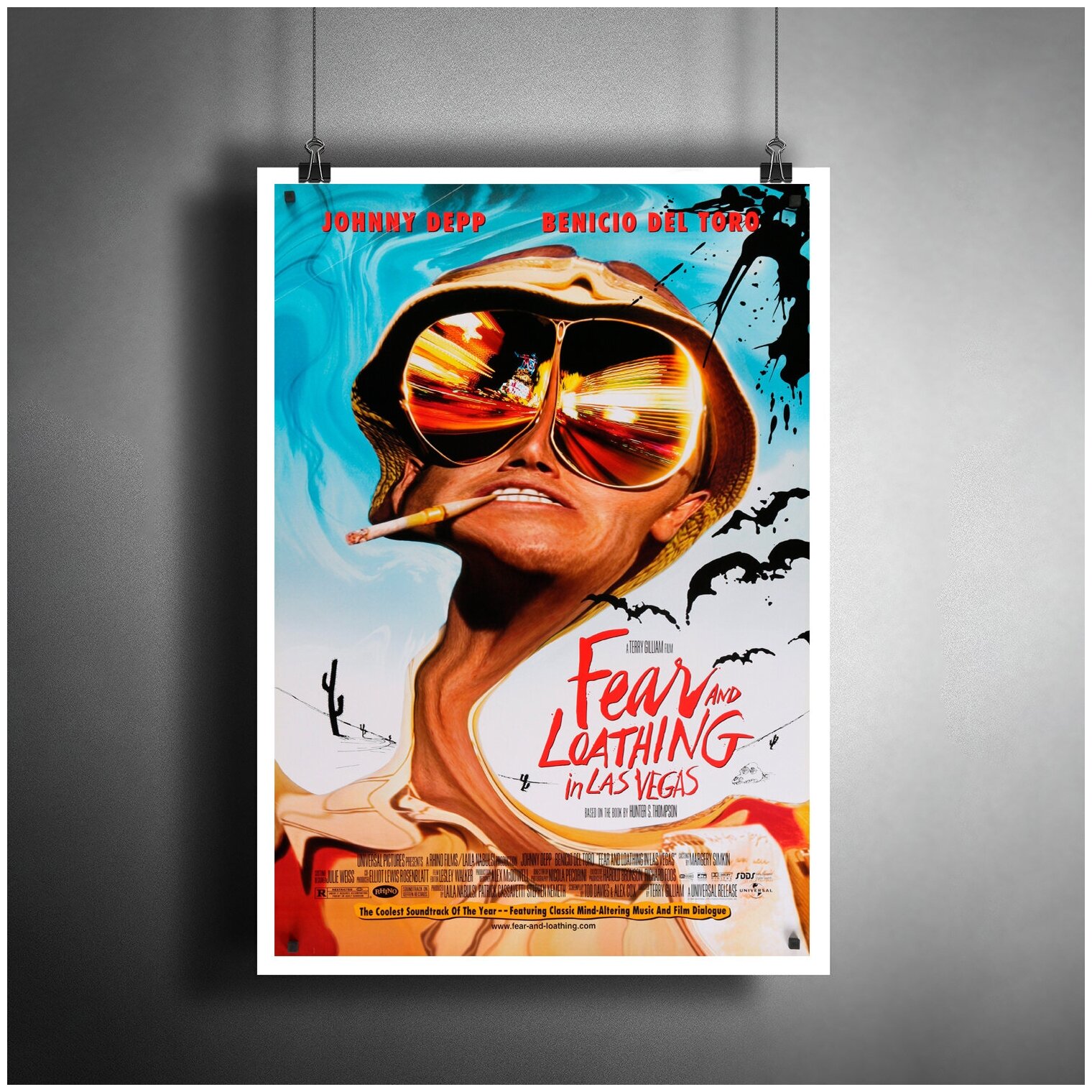 Постер плакат для интерьера "Фильм: Страх и ненависть в Лас Вегасе. Джонни Депп"/ Декор дома, офиса, комнаты A3 (297 x 420 мм)