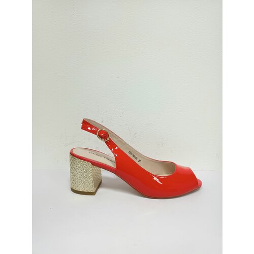 Женские туфли открытые красные Respect VS56-105335,кожа,размер 37