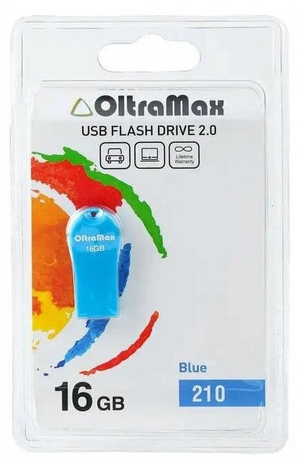 16Gb OltraMax USB 210 синий (OM-16GB-210-Blue)