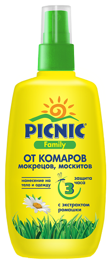 Спрей Picnic Family от комаров с экстрактом ромашки