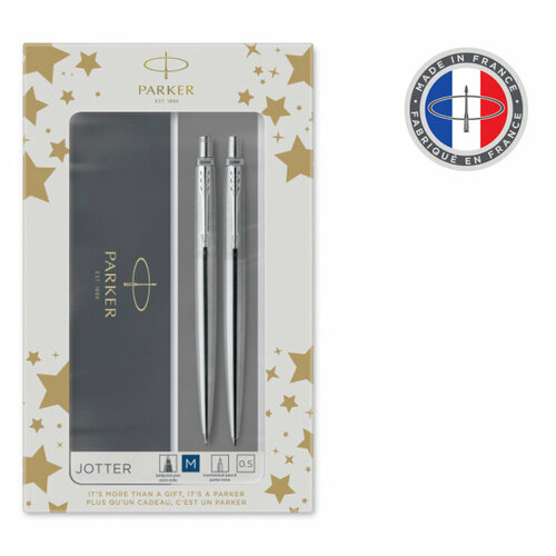 Набор ручек Parker Jotter Core KB61 CW2093256 Stainless Steel CT подар. кор. ручка шариковаякарандаш