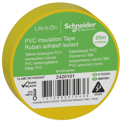 фото Изолента Schneider Electric 4692/2420 желтый