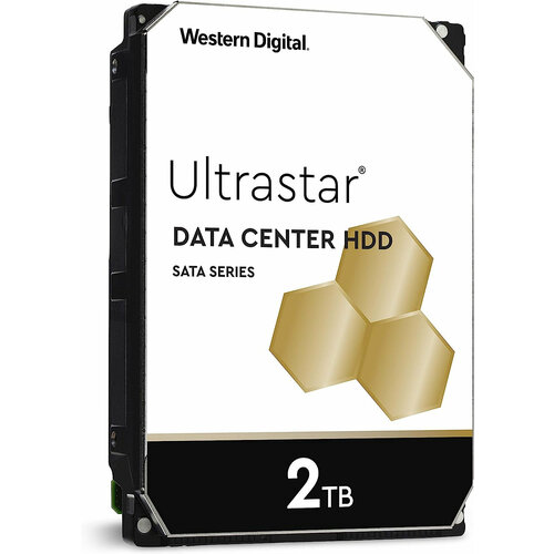 Жесткий диск WD SATA-III 2TB 1W10025 HUS722T2TALA604 Desktop Ultrastar DC HA210 7200rpm 128Mb 35 1907300₽