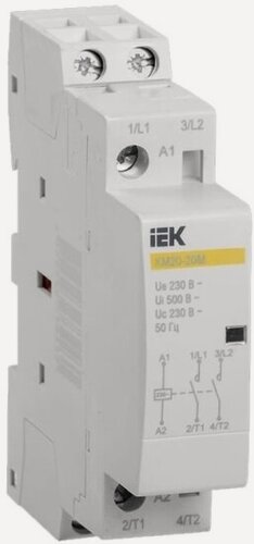 Изображение товара Контактор модульный Iek КМ20-20М AC, MKK11-20-20