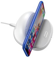 Сетевая зарядка Baseus Silicone Horizontal Desktop Wireless Charger черный