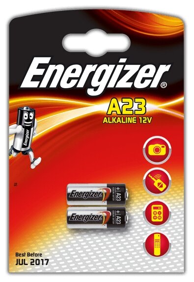 Батарейка Energizer A23, 2 шт.