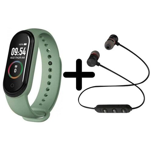 Умные часы BandRate Smart BRSM44BGN-SET1 с беспроводными наушниками тонометром шагомером 320000₽