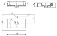 Раковина 35 см AeT Italia CURVET L022 белый