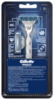 Бритвенный станок Gillette Mach3 Turbo сменные лезвия: 3 шт.