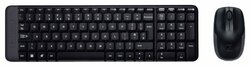 Клавиатура и мышь Logitech Wireless Combo MK220 Black USB