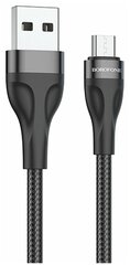 Кабель USB, micro USB, Borofone BX61 Source, 100 см, черный