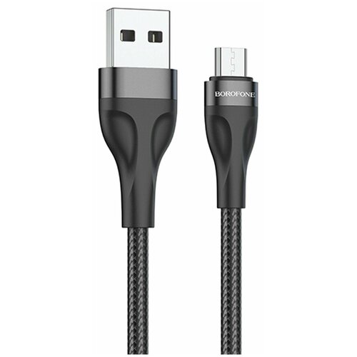 Кабель USB, micro USB, Borofone BX61 Source, 100 см, черный кабель usb apple lightning borofone bx61 source 100 см черный 1 шт