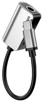 Переходник Baseus USB Type-C - USB Type-C/jack 3.5mm (L40) 0.12 м черный