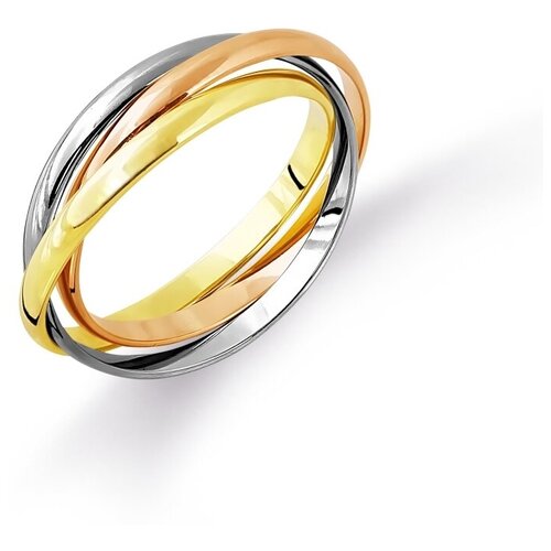 Кольцо обручальное Яхонт, золото, 585 проба, размер 17