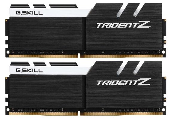 Оперативная память G.SKILL DDR4 32Gb (2x16Gb) 3600MHz pc-28800 TRIDENT Z BLACK-WHITE (F4-3600C17D-32GTZKW)