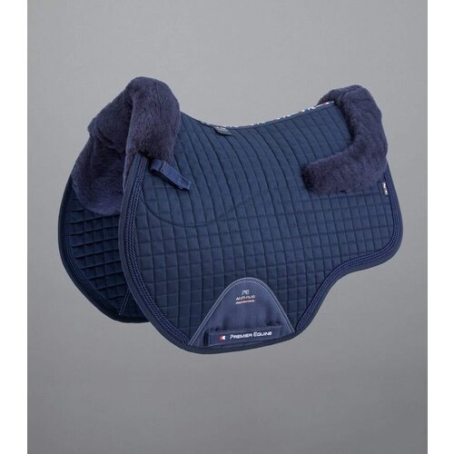 фото Вальтрап для лошади из мериносовой шерсти european saddle pad - gp/jump square (темно-синий) нет бренда