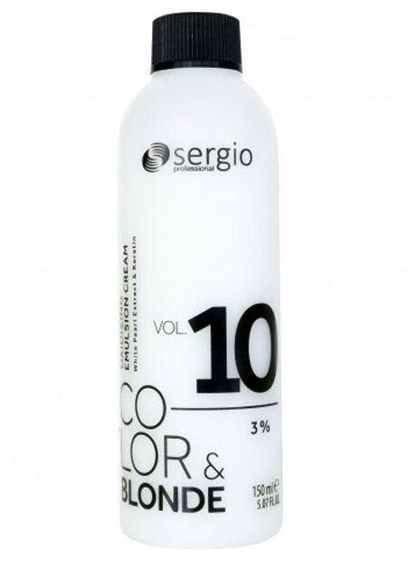 Sergio Professional Окислитель Color&Blonde, 3%, 150 мл