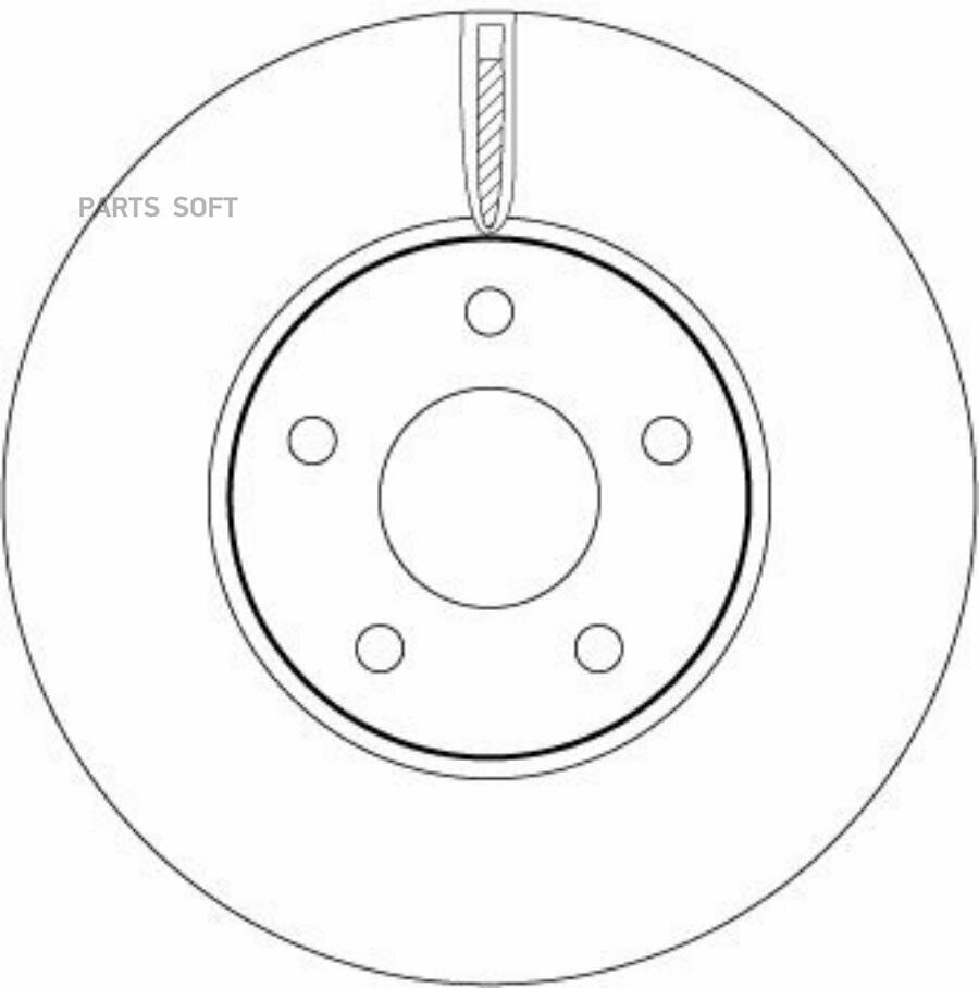 Тормозной диск TRW / арт. DF6975 - (1 шт)