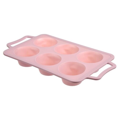 фото Форма для выпечки силиконовая Satoshi Kitchenware 856103 (32.5х18х4 см) розовый