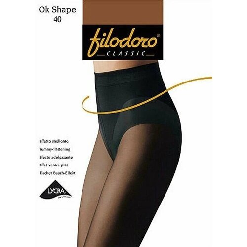 Колготки  Filodoro Колготки Filodoro Ok Shape 40, 40 den, утягивающие, с ластовицей, размер 2, бежевый