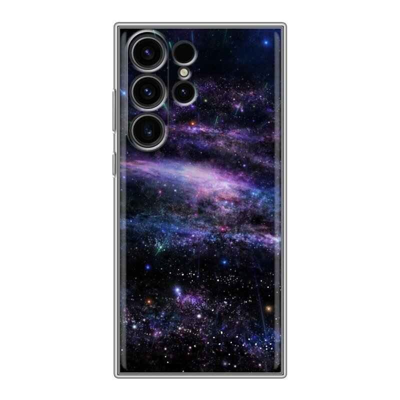 Дизайнерский силиконовый чехол для Гэлакси С23 Ультра / Samsung Galaxy S23 Ultra Звезды