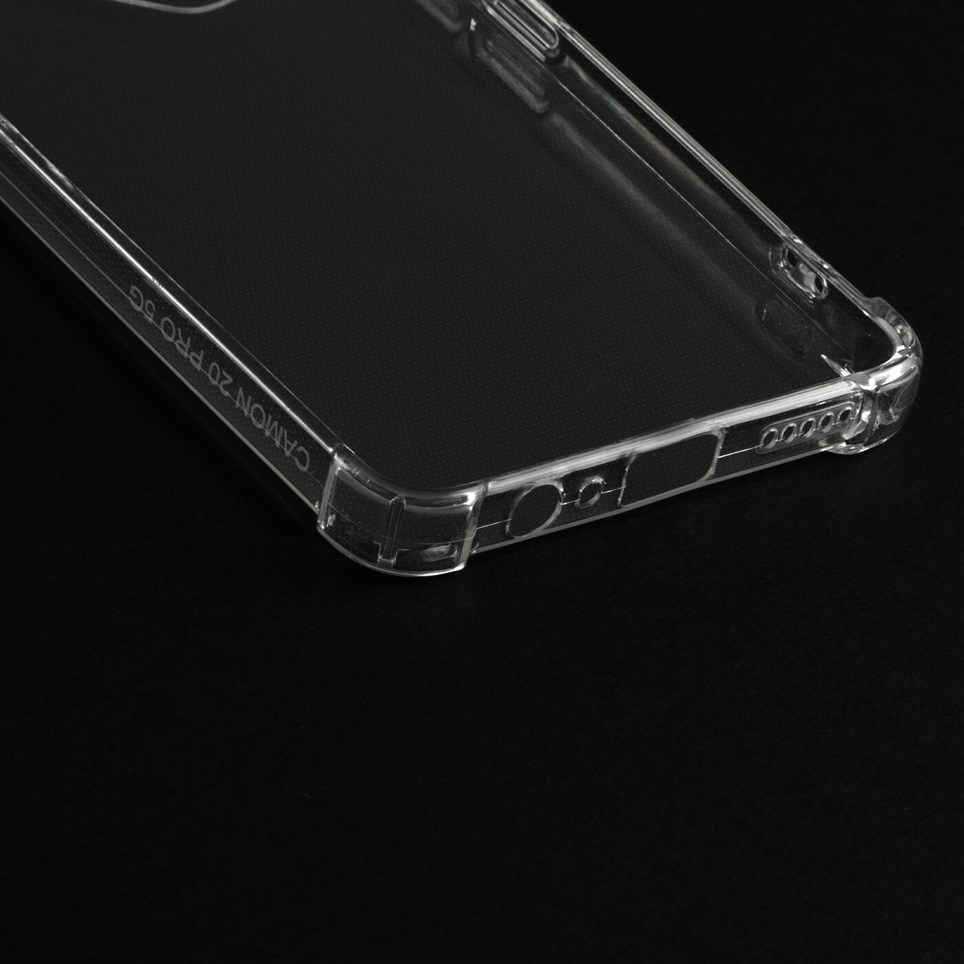 Противоударный чехол для Tecno Camon 20 Pro 5G. Текно Камон 20 про 5джи, с усиленными углами, прозрачный — фото 1