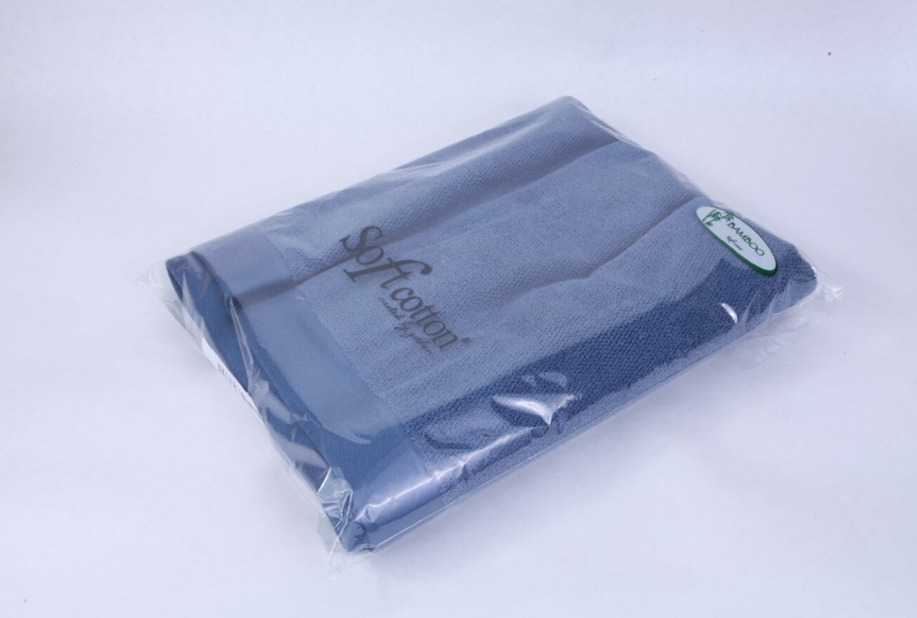 Soft cotton Полотенце Annemarie цвет: голубой (50х100 см) - фотография № 6