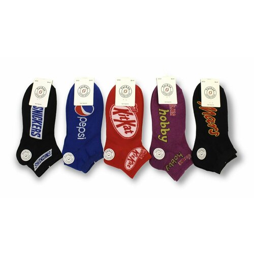 фото Носки turkan, 5 пар, размер 36-41, красный, черный, синий, бордовый