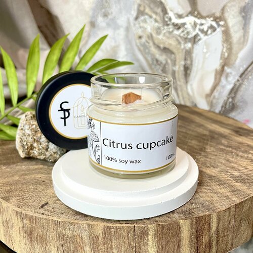 Свеча ароматическая ST Candles Чистый хлопок 6х6 см. 100 мл.