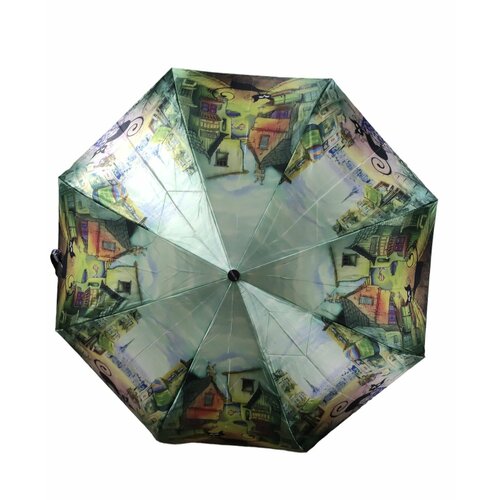 Зонт Euroclim, автомат, 3 сложения, купол 115 см, 8 спиц, мультиколор