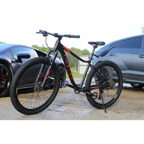 Велосипед Richiesto ТT07710s 29 Гидравлические тормоза Спортивный Взрослыйподростковый Унисекс черный с алым 3162700₽