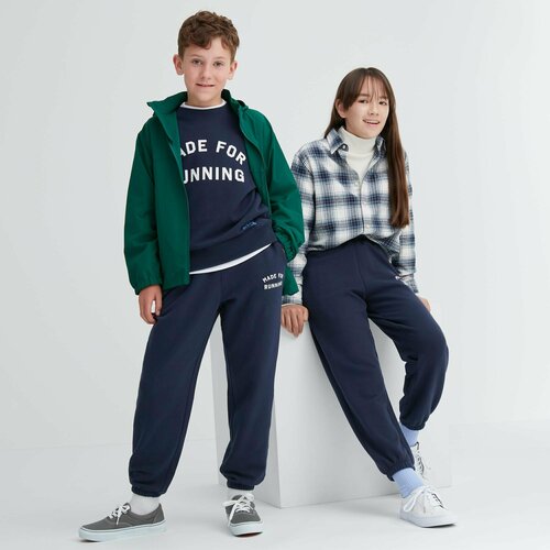 Брюки Uniqlo, размер 9-10Y(140), синий