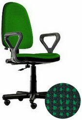 Кресло офисное престиж RU (GTP, PL56 крестовина пластик, С-32) зел.