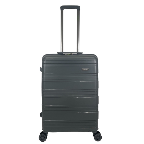 фото Чемодан mironpan, 65 л, размер m, серый