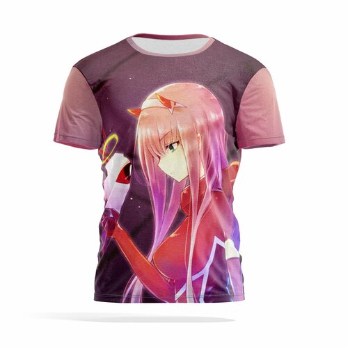 фото Футболка panin brand, размер xl, розовый, серый