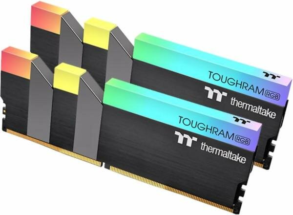 Оперативная память для компьютера 64Gb (2x32Gb) PC4-28800 3600MHz DDR4 DIMM CL18 Thermaltake TOUGHRAM RGB R009R432GX2-3600C18A