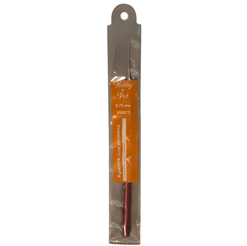 955075 Крючок для вязания с пластиковой ручкой, 0,75мм HobbyPro - фото №6