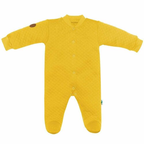 Комбинезон Toucan for Kids, хлопок, на кнопках, без капюшона, размер 56, желтый
